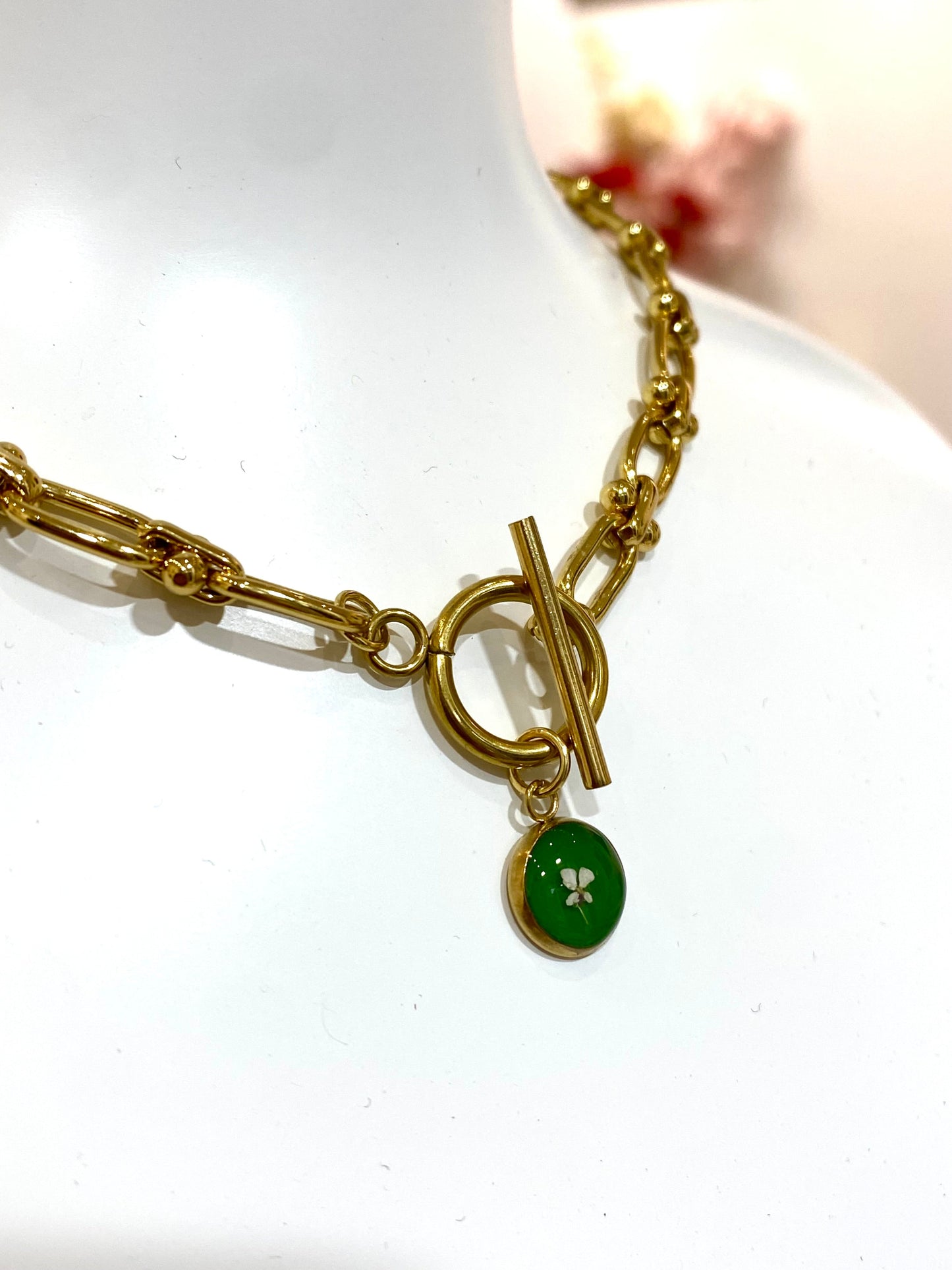 Collier « Ancrage » - fleurs de carottes