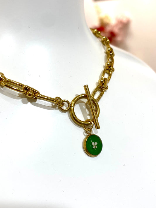 Collier « Ancrage » - fleurs de carottes