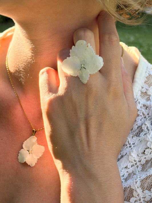 Bague "Evy" - Hortensia