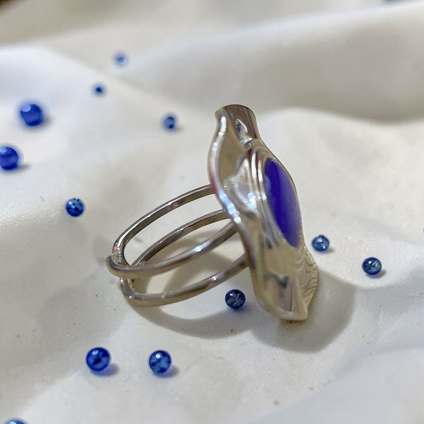 Bague « bleu océan »