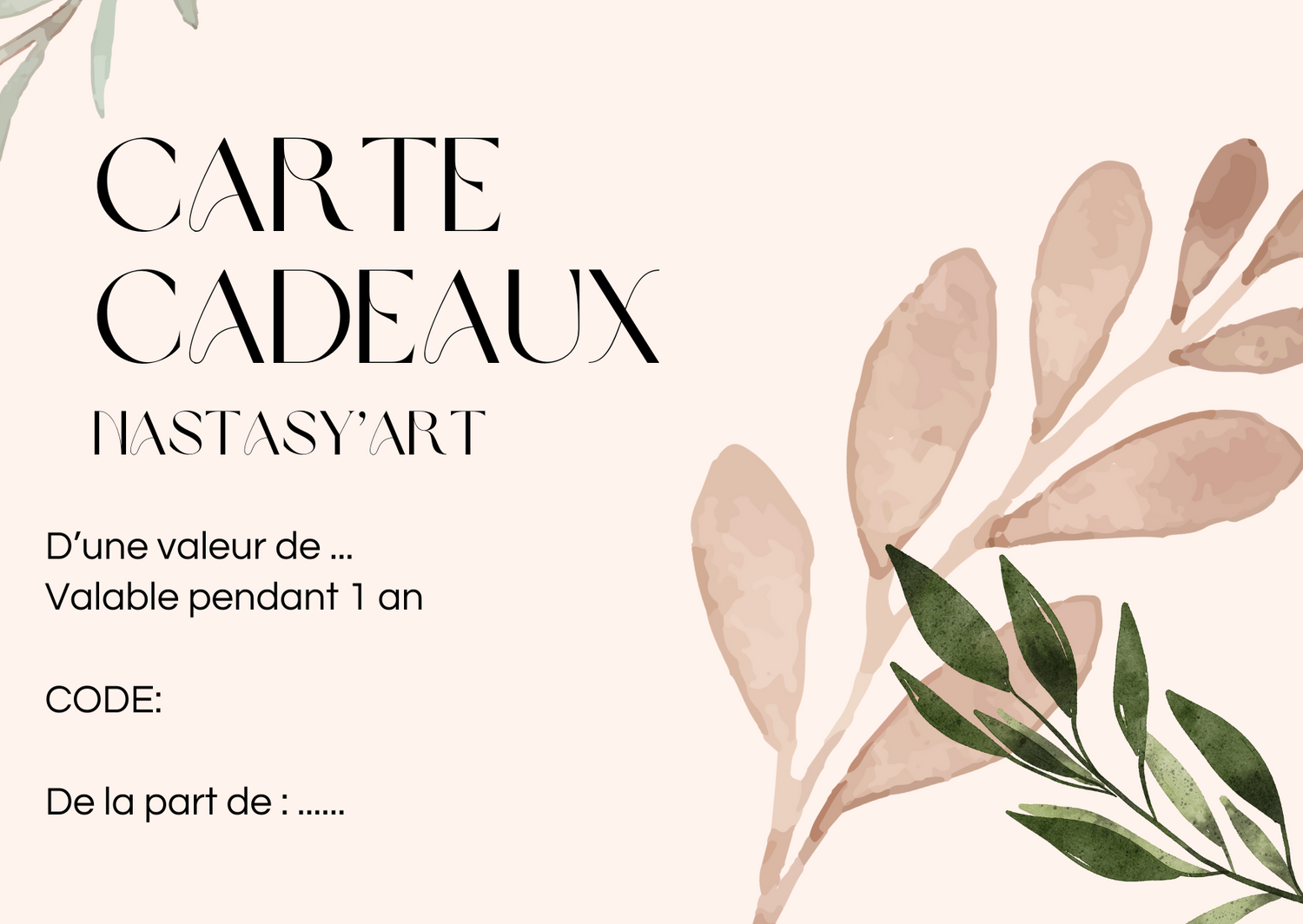Carte cadeaux