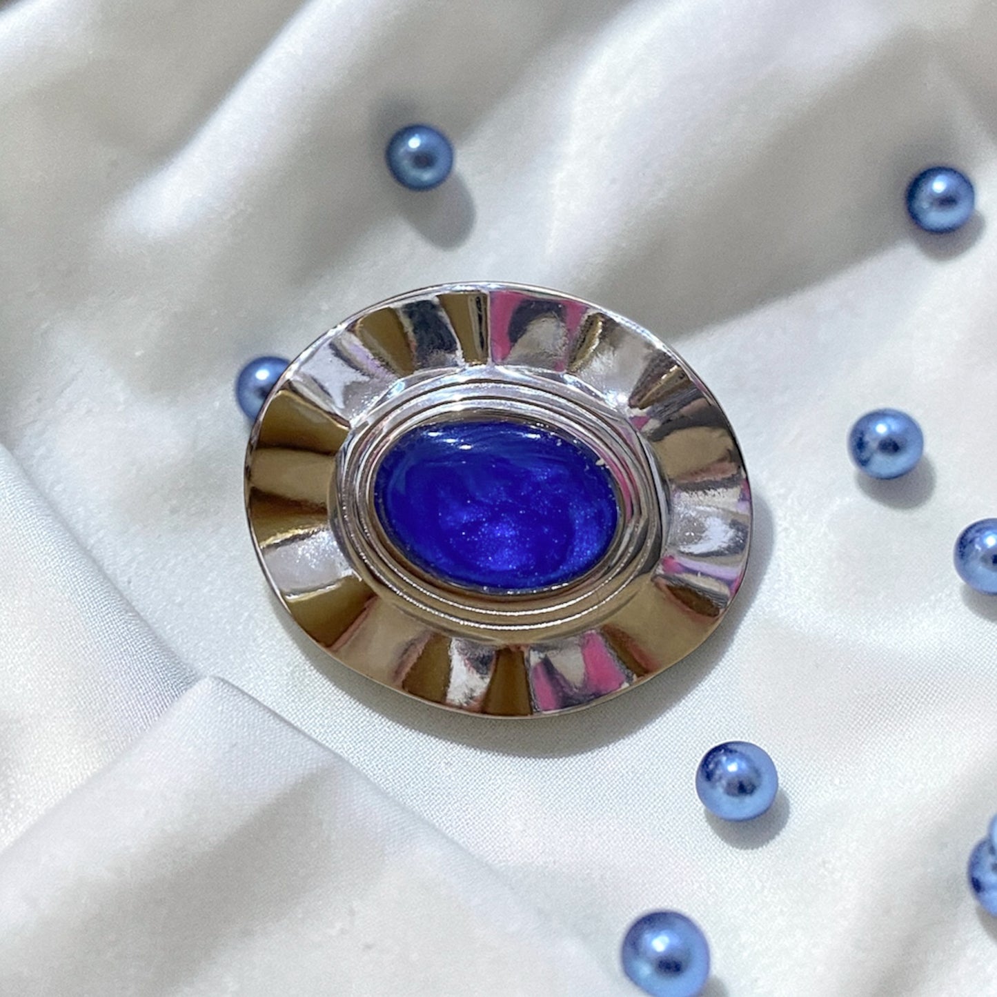 Bague « bleu océan »