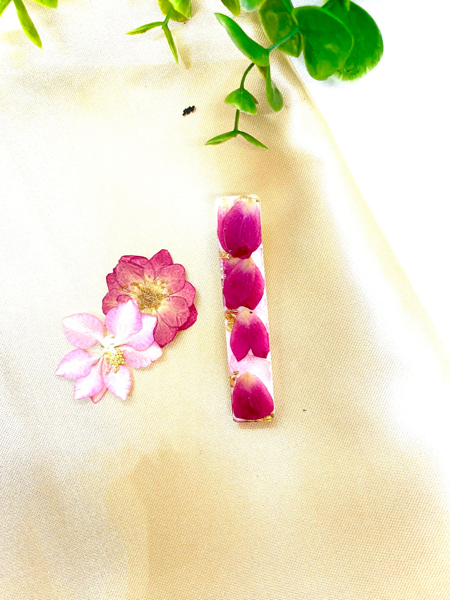 Barrette fleurie