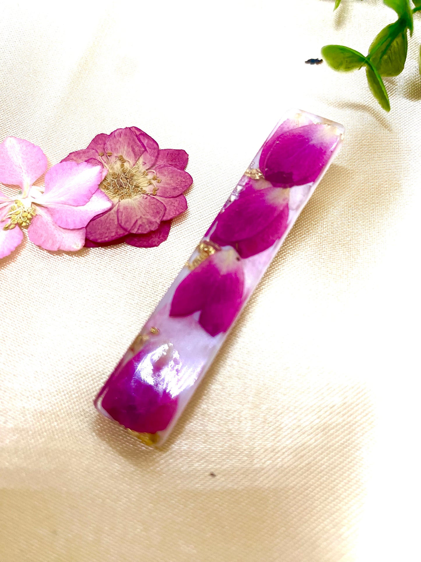 Barrette fleurie
