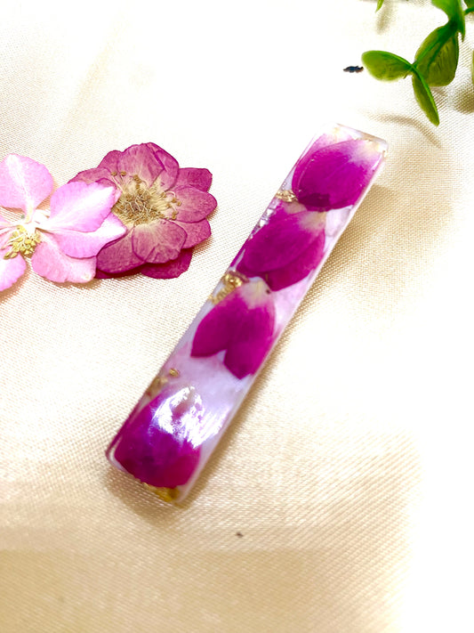 Barrette fleurie