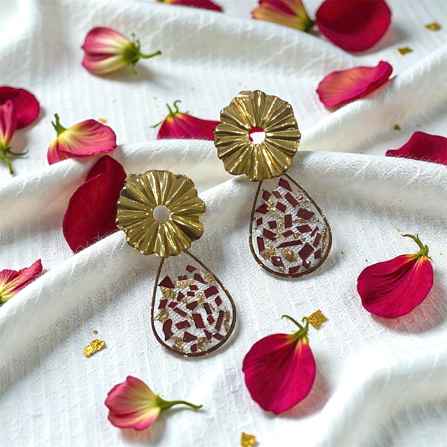 Boucles d’oreilles « Soleil levant »
