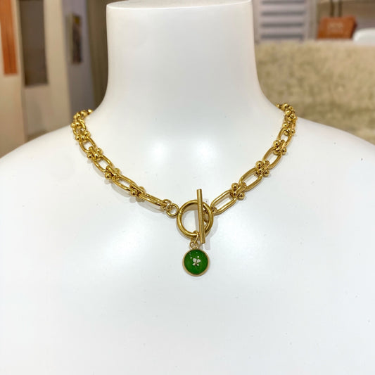 Collier « Ancrage » - fleurs de carottes